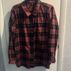 Fox Racing Plaid Button-Up Shirt - Red and Black